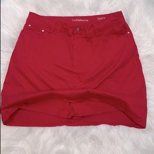 🌿Croft & Barrow Classic Stretch Fit Red Skort